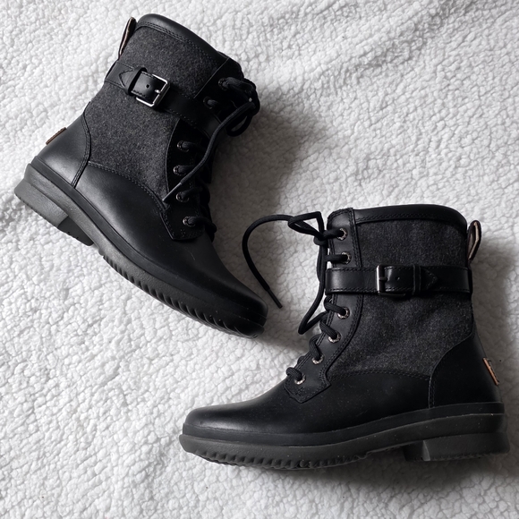 UGG Tops - UGG Kesey sherpa lined leather waterproof combat boots